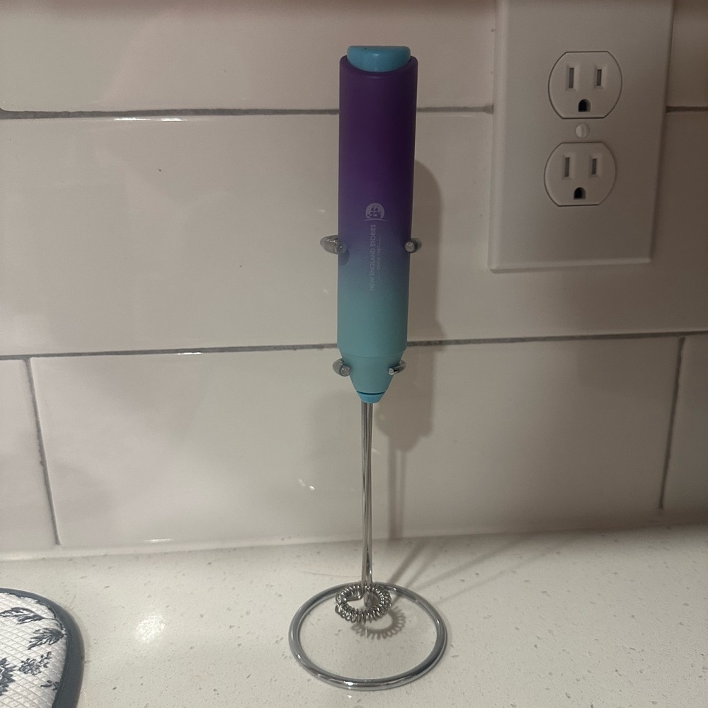Purple and Blue Milk Frother